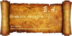 Bombicz Aniella névjegykártya